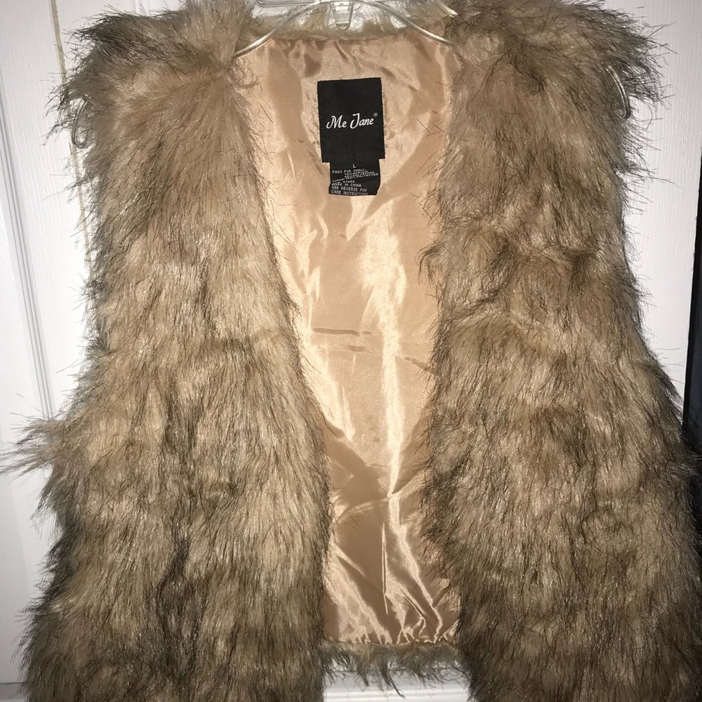 Faux fur vest